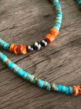 Load image into Gallery viewer, Vibrant Hoop Turquoise &amp; Spiny Oyster