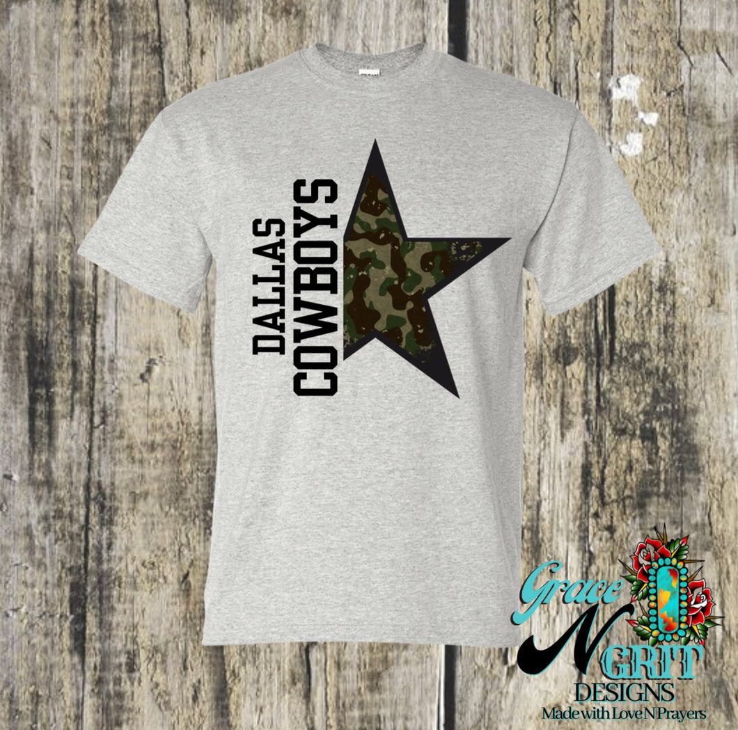 Camo Cowboys Tee