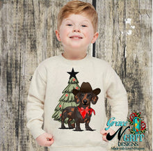 Load image into Gallery viewer, Howdy Christmas Weenie Sweatshirt