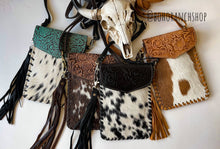 Load image into Gallery viewer, Phone Crossbody Western Tooled Leather Phone Mobile Purse